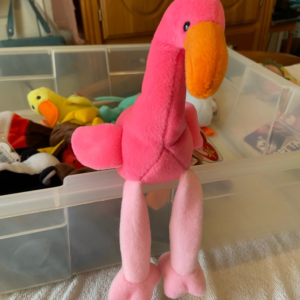 Ty Pink Flamingo Beanie Baby